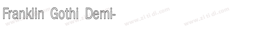 Franklin Gothi Demi字体转换